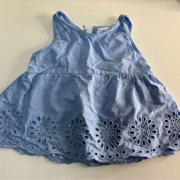 Zara blue embroidered blouse - Picture 3 of 5